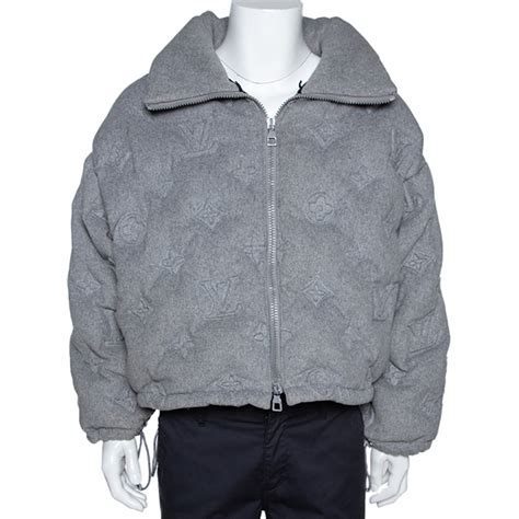 louis vuitton grey puffer jacket.